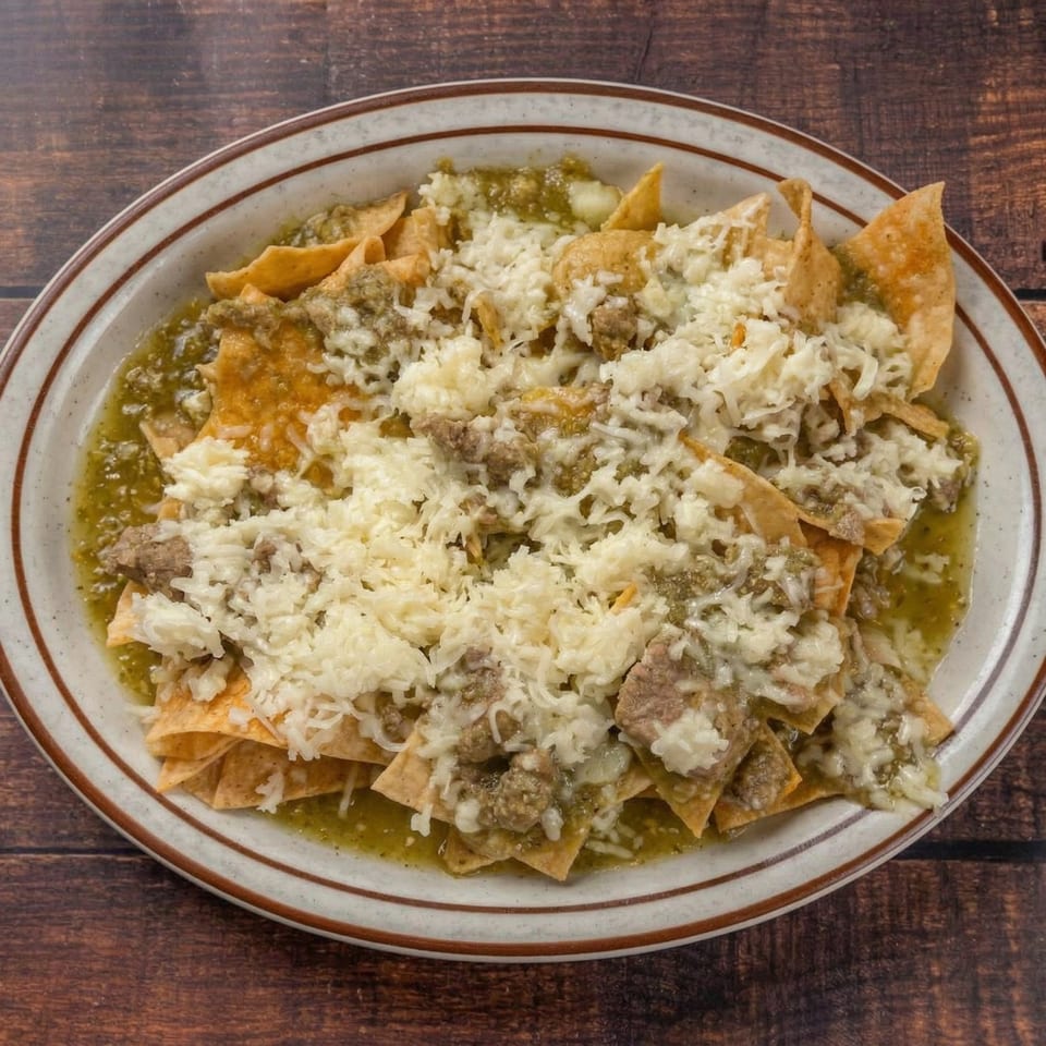 Chile Verde Nachos.