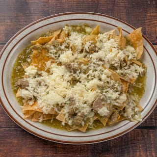 Chile Verde Nachos