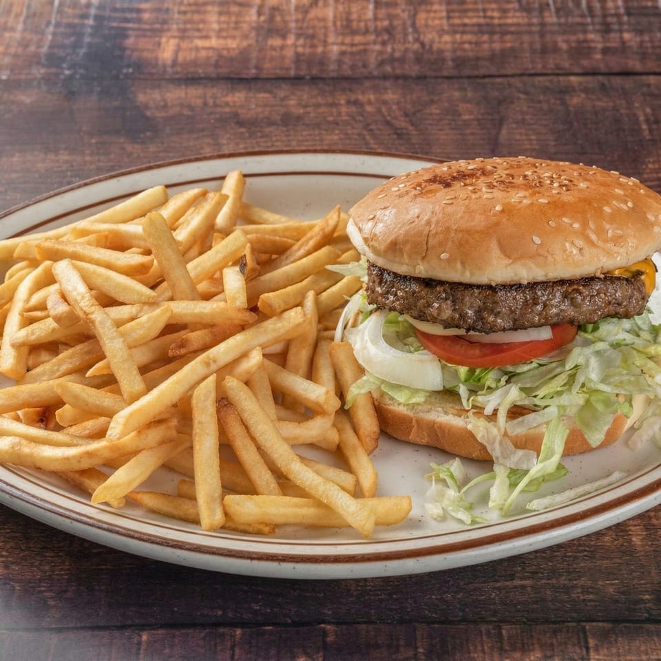 Bobby's 1/2 Pound Burger.